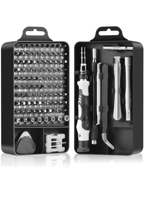 Precision Screwdriver Set, Professional Grade 115 in 1 Magnetic Repair Tool Kit for Electronics, Computer, iPhone, Laptop, Game Console, Watch, Eyeglasses, Modding, and DIY Projects