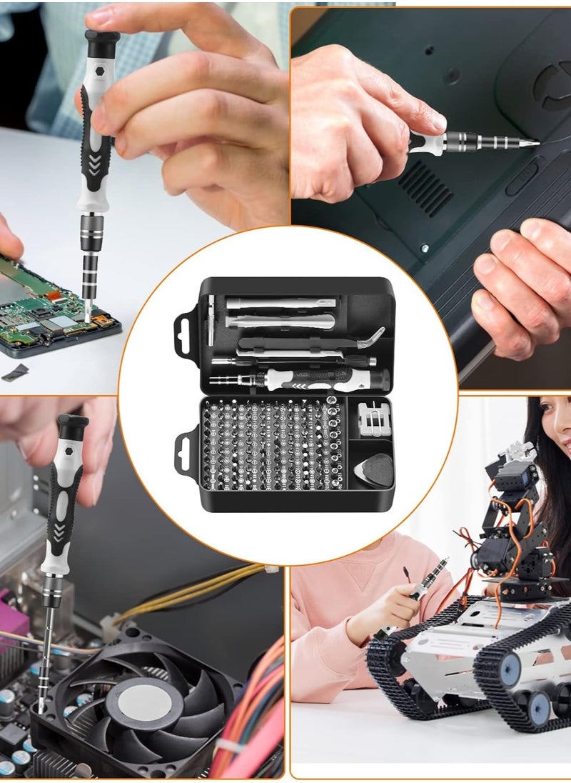 Precision Screwdriver Set, Professional Grade 115 in 1 Magnetic Repair Tool Kit for Electronics, Computer, iPhone, Laptop, Game Console, Watch, Eyeglasses, Modding, and DIY Projects