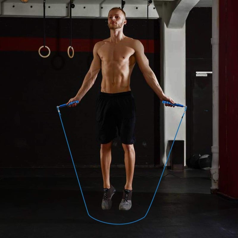 Wastou Jump Rope, Speed Jumping Rope for Training Fitness Exercise, Adjustable Adults Workout Skipping Rope for Men, Women, Kids, Girls - Image 5
