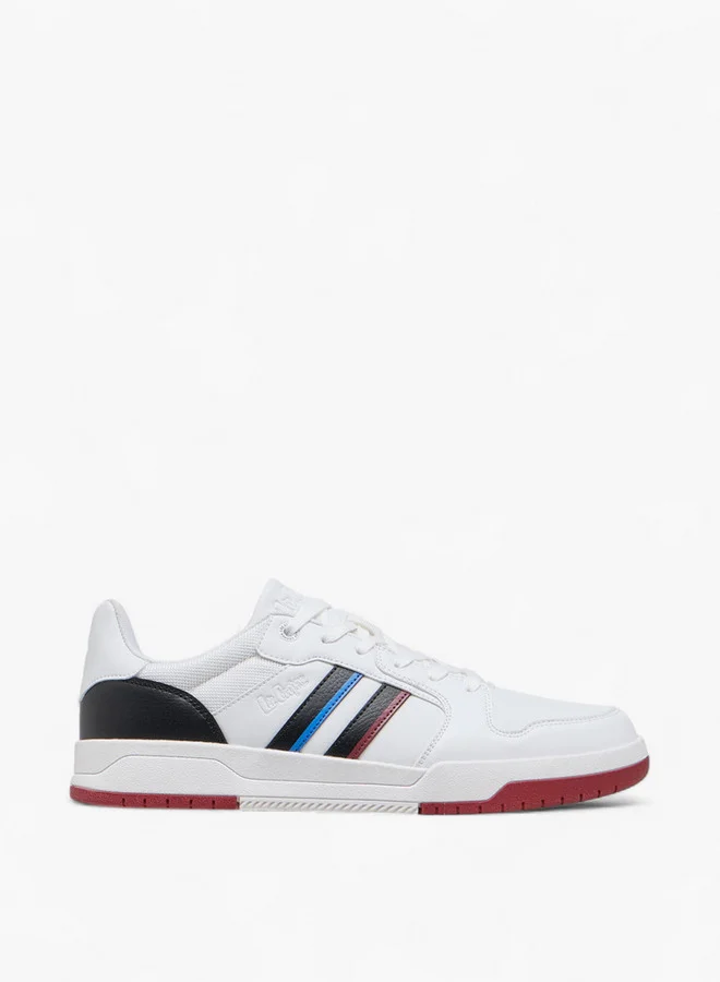 Lee Cooper Men's Panelled Sneakers with Lace-Up Closure