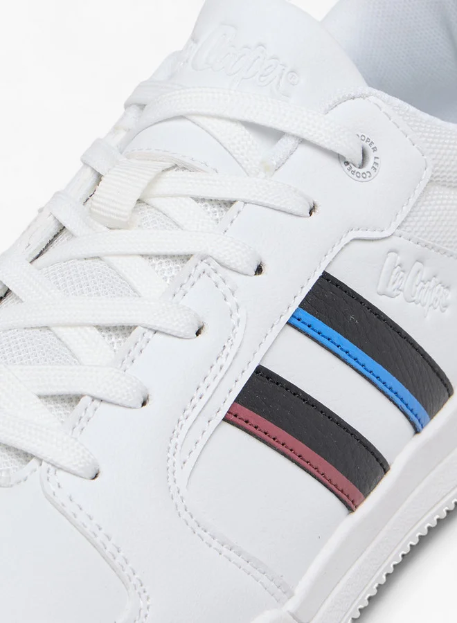 Lee Cooper Men's Panelled Sneakers with Lace-Up Closure