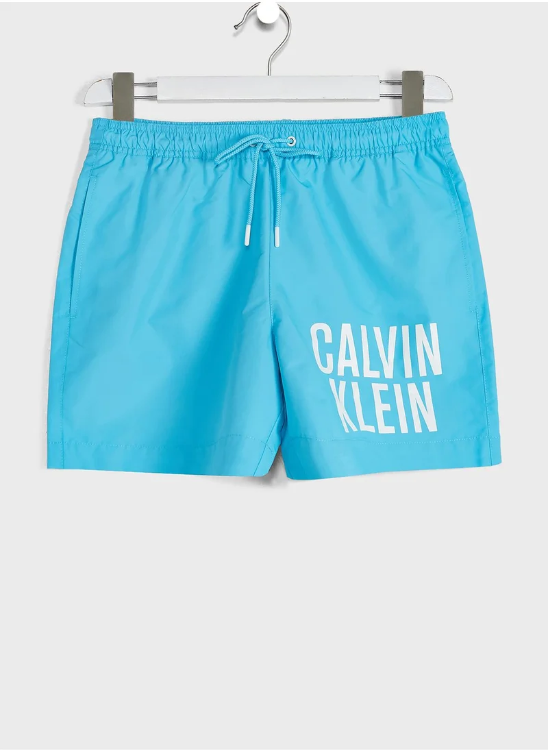 Calvin Klein Jeans Kids Logo Drawstring Shorts