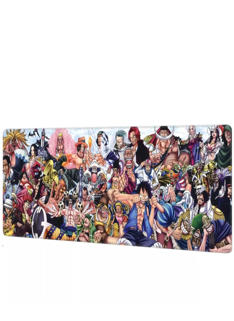 Generic - One Piece All Characters Gaming Mouse Pad For Keyboard And Mouse Non-Slip Rubber Base - Size 70X30 CM - Image 1