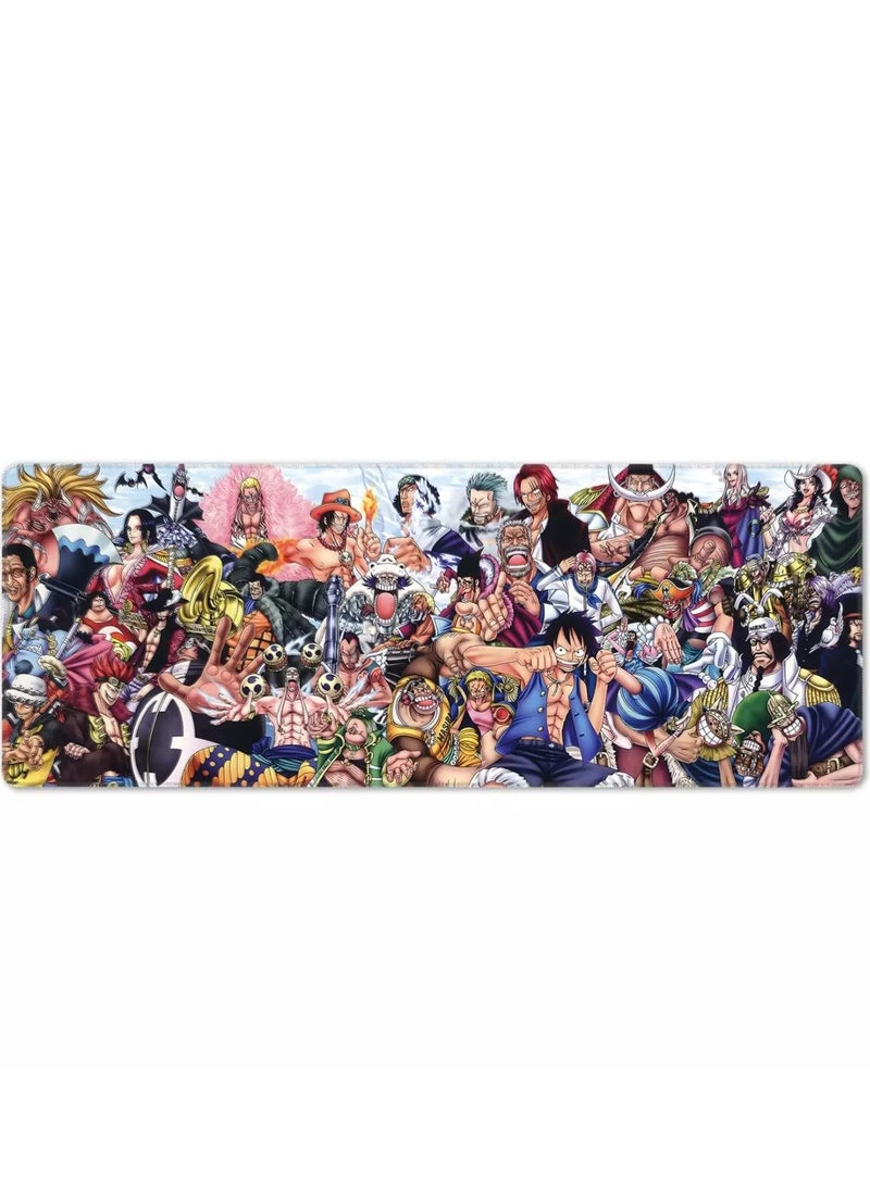 Generic - One Piece All Characters Gaming Mouse Pad For Keyboard And Mouse Non-Slip Rubber Base - Size 70X30 CM - Image 1