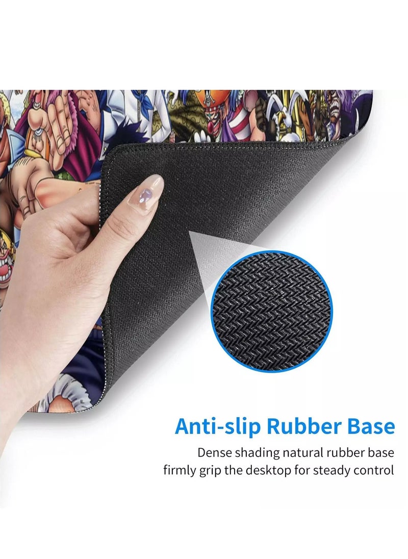 Generic - One Piece All Characters Gaming Mouse Pad For Keyboard And Mouse Non-Slip Rubber Base - Size 70X30 CM - Image 1