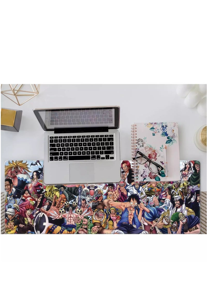 Generic - One Piece All Characters Gaming Mouse Pad For Keyboard And Mouse Non-Slip Rubber Base - Size 70X30 CM - Image 1