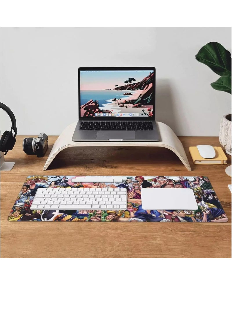 Generic - One Piece All Characters Gaming Mouse Pad For Keyboard And Mouse Non-Slip Rubber Base - Size 70X30 CM - Image 1