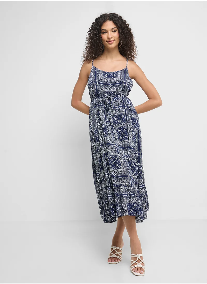 Ginger Cami Paisley A Line Dress