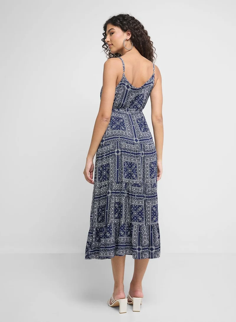 Ginger Cami Paisley A Line Dress