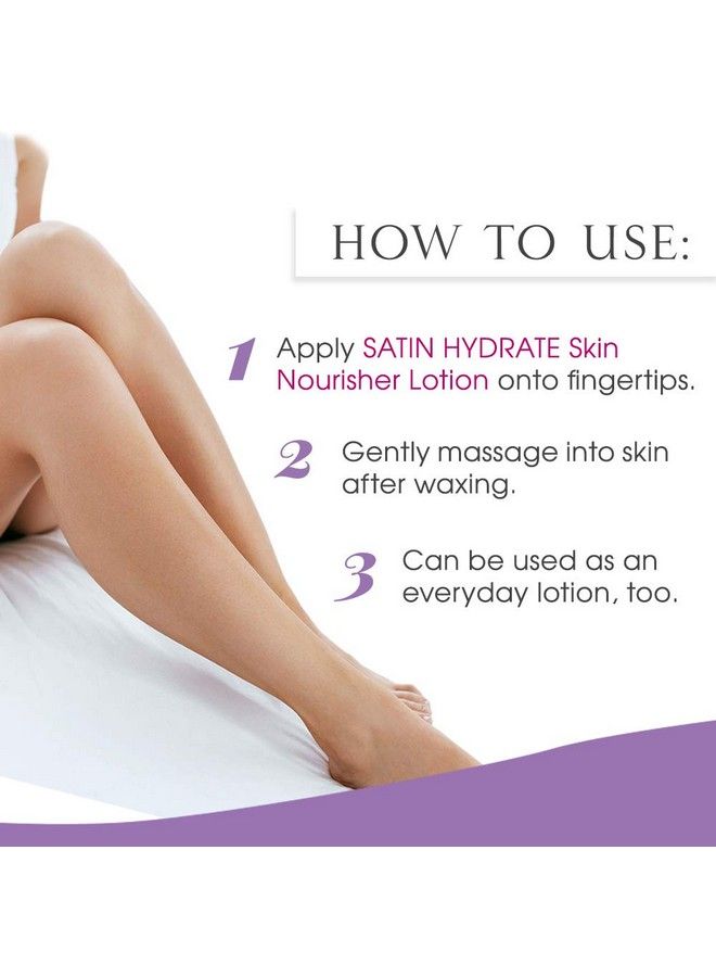 Satin Smooth Hydrate Skin Nourisher Lotion Post Waxing Treatment Daily Moisturizer 16 oz - Image 5