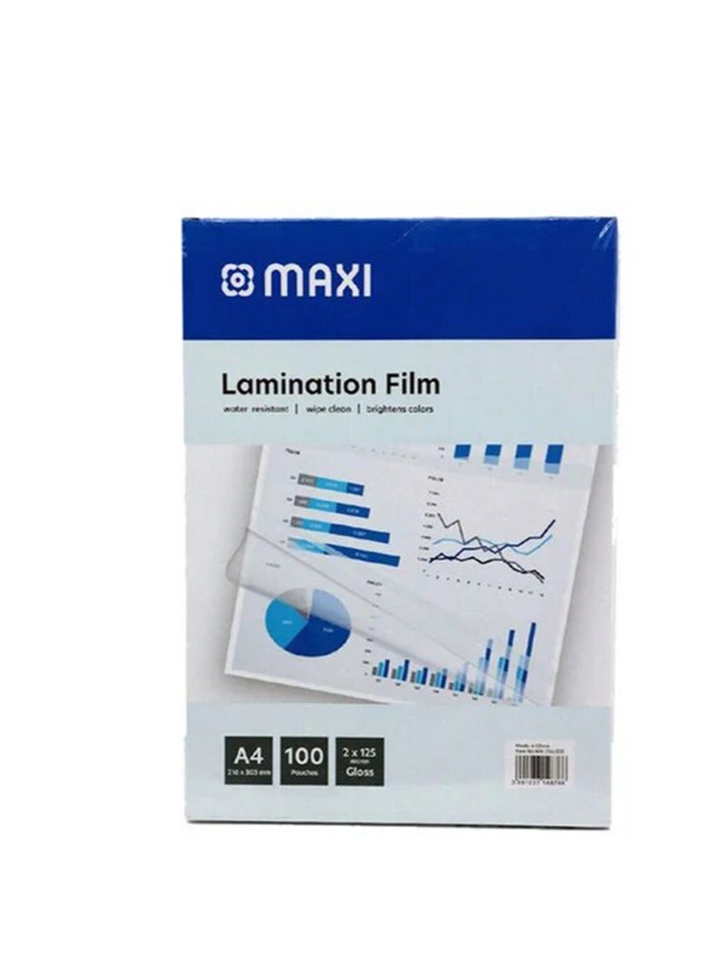 Maxi 100-Piece Laminating Pouch Film Set Clear - Image 2
