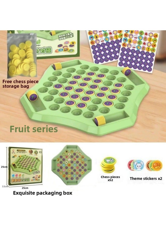 Children's Flip Game Animal Pair Touch Children's 2-4 Game Fruit Educational Toys Memory Chess Parent-Child Interaction