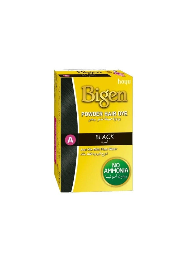 Bigen Powder Hair Dye Black - 6 gm