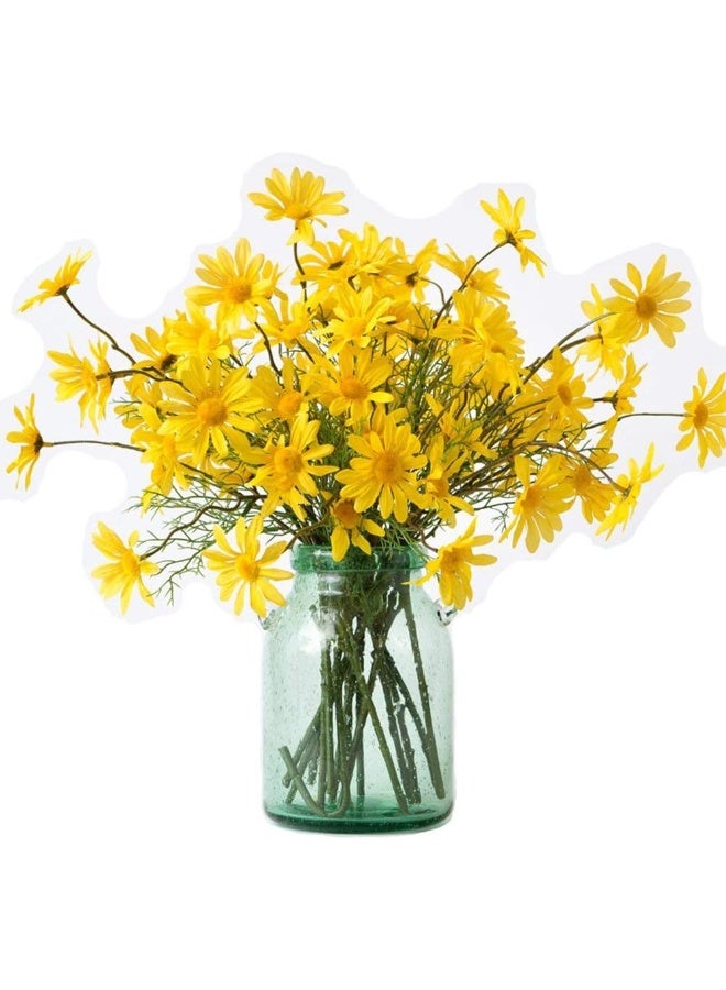 Artfen 10pcs Artificial Daisy Flowers Flower Arrangements for Home Hotel Office Wedding Party Garden Craft Art Decor Each Approx 21 High No Vase Yellow - Image 2