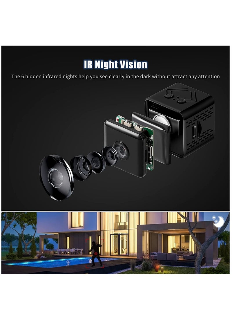 Mi VAZA Mini HD 4K Nanny Camera Night Vision And Motion Detection-Wireless WiFi With Remote Control Black Belt 32GB Memory Card  - Image 2