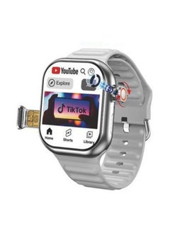 modio Modio ST12 4G network 3 Pairs Strap/2.2 inch Smartwatch Silver  - Image 1
