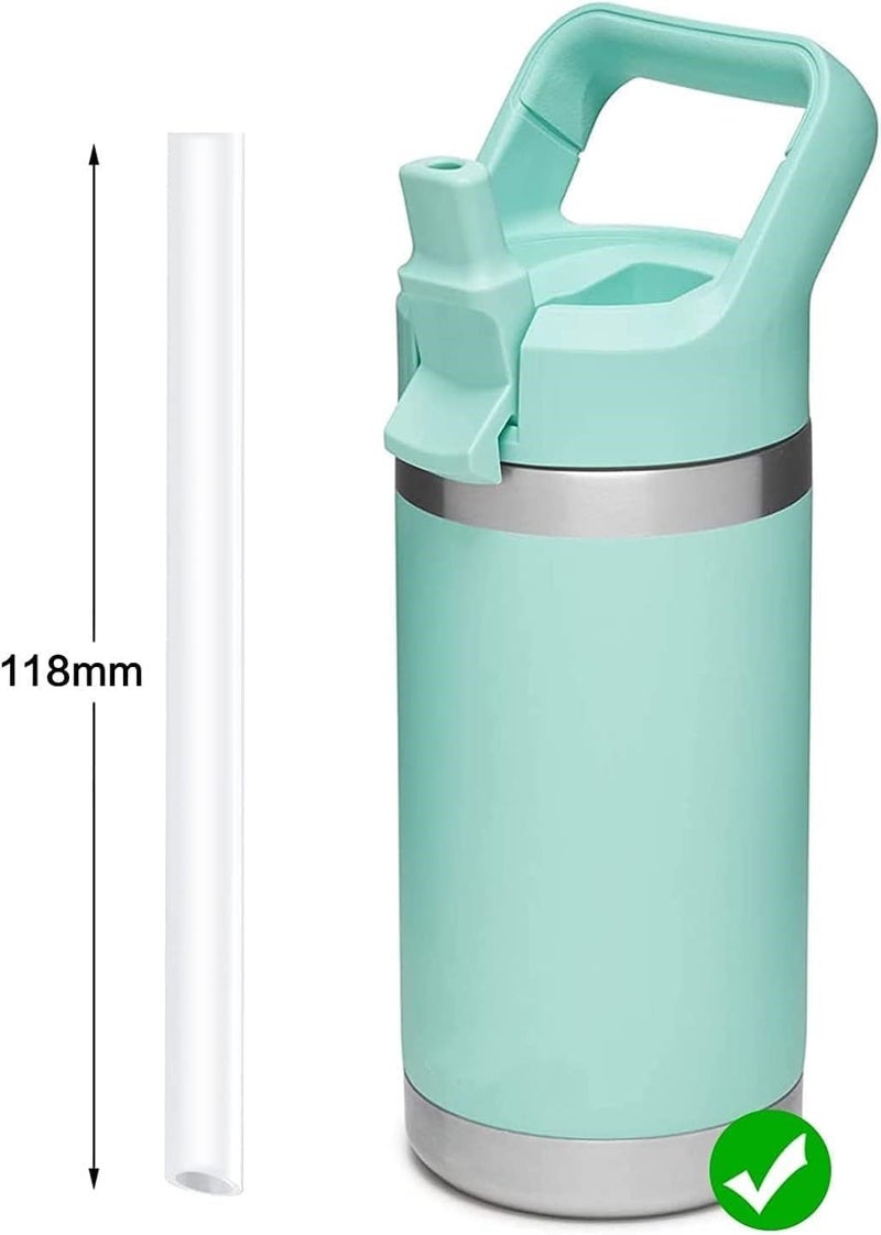 CampTek Replacement Straws Compatible with YETI Rambler Jr 12 oz Kids Water BottleInclude 5 BPAFREE Straws and 1 Straw Cleaning Brush12OZ - Image 3