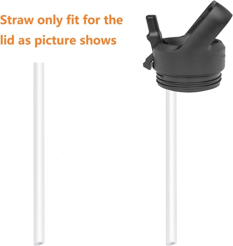 CampTek Replacement Straws Compatible with YETI Rambler Jr 12 oz Kids Water BottleInclude 5 BPAFREE Straws and 1 Straw Cleaning Brush12OZ - Image 4