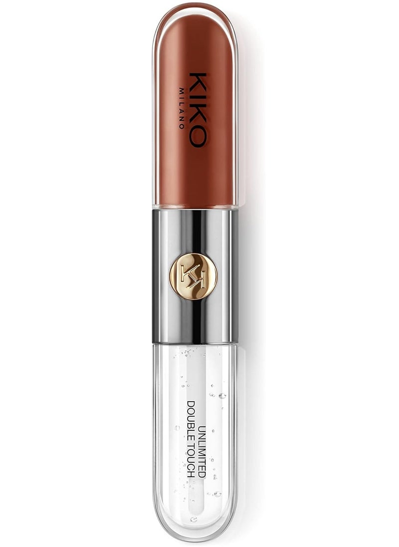 Unlimited Double Touch 128 | Liquid Lipstick With A Bright Finish In A Two-Step Application. Lasts Up To 12 Hours. No-Transfer Base Colour