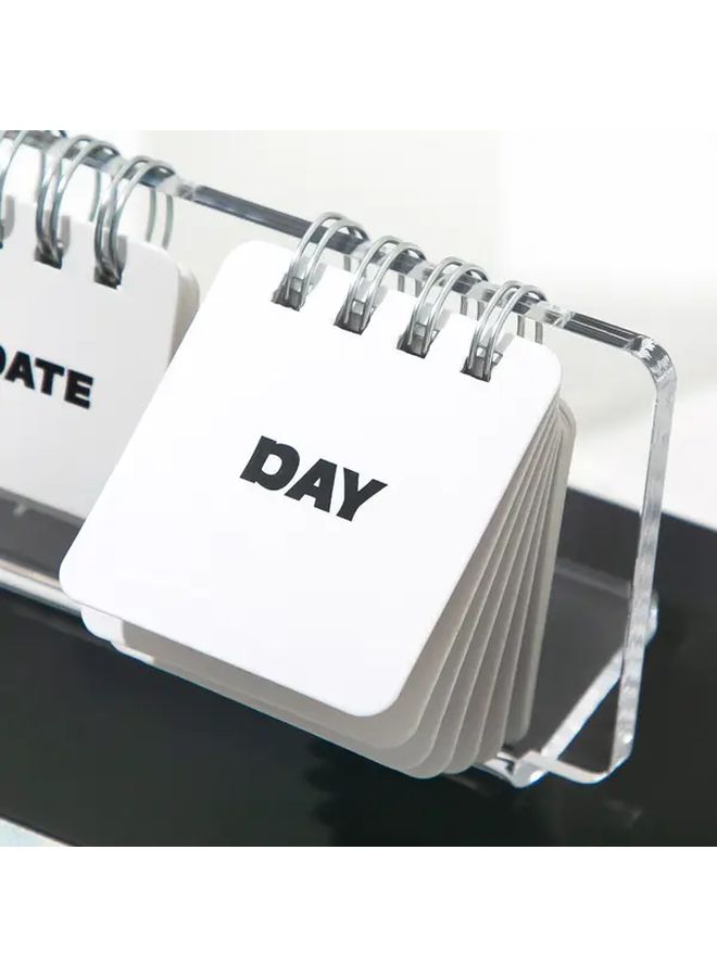 2026 Acrylic Perpetual Calendar Set Weekly Monthly View Desk Calendar January To December Dates Elegant Yearly Planner For Office School Dated Monthly Layouts Compatible With PC Laptop Schedule Display - Image 5