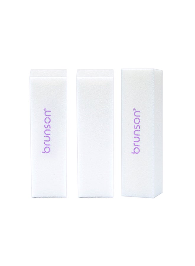 brunson 10 Pieces Buffer, Polisher Sponge Sanding Block Files Manicure, Pedicure Grinding And Nail Art Tools, EB-402W - Image 3