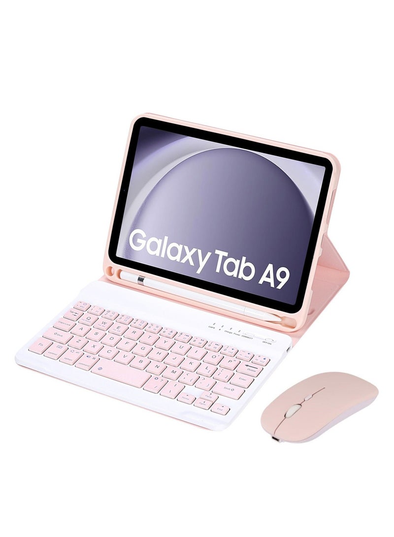 Samsung Galaxy Tab A9 8.7 Inch 2023 SM-X110 / SM-X115 Keyboard Case with Detachable Wireless for 8.7