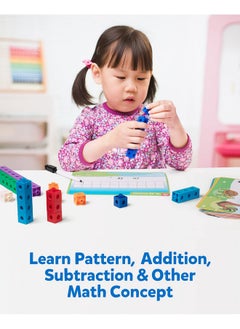 Coogam Coogam Math Cubes, Manipulatives Number Counting Blocks with Activity Snap Linking Cube Math Construction Toy Gift for Preschool Learning 3 4 5 Year Old  - Image 4