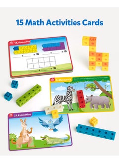 Coogam Coogam Math Cubes, Manipulatives Number Counting Blocks with Activity Snap Linking Cube Math Construction Toy Gift for Preschool Learning 3 4 5 Year Old  - Image 3