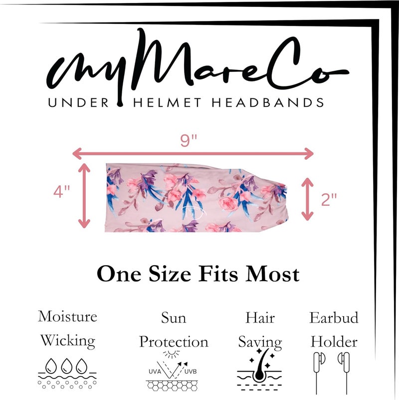 myMareCo Equestrian Headbands Designed to Wick Moisture and Protect Hair Under Helmets, for Horseback Riding, Biking, and Securing Ear Buds - Image 3