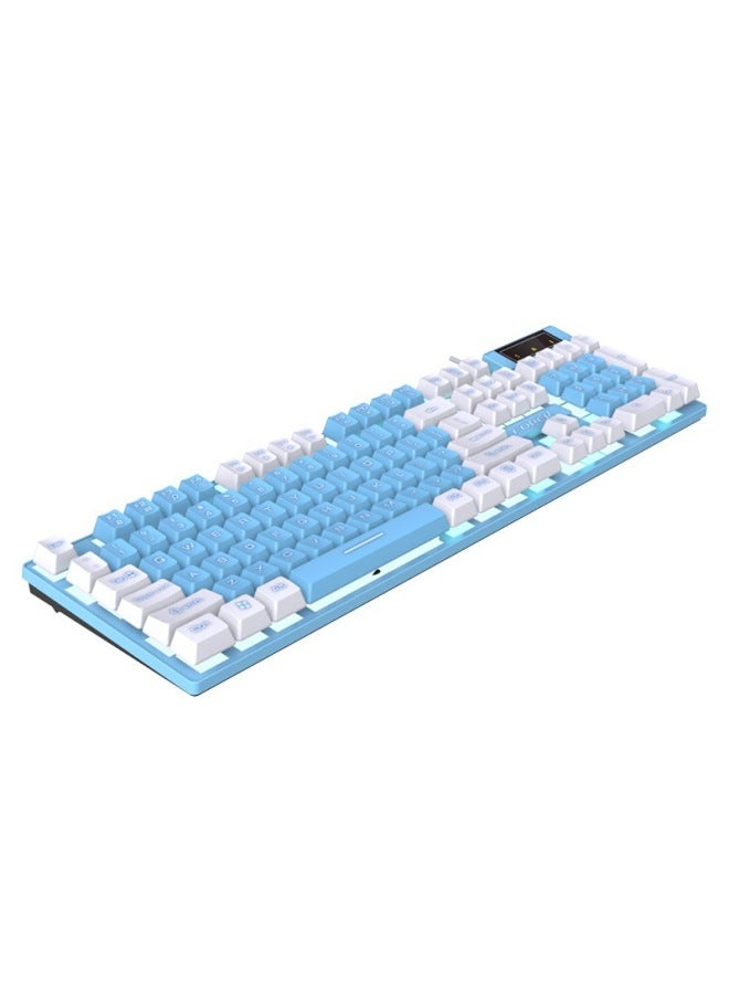 E-sports Game Suitable For Logitech Color Matching Keyboard Fvq8 Wired Luminous Contrasting Color Mechanical Feel Accepted