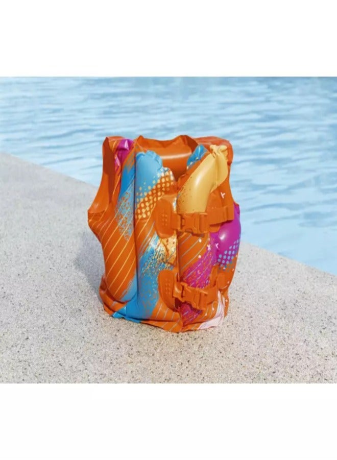 Bestway Swim Safe Inflatable Colorful Swimming Vest 41x30cm - Image 3