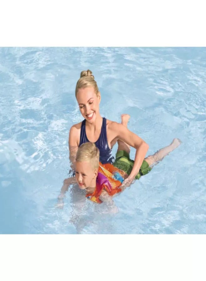 Bestway Swim Safe Inflatable Colorful Swimming Vest 41x30cm - Image 2