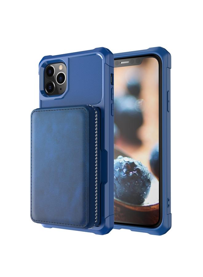 S-TOP Case For iPhone 12 Pro Max Zipper Wallet Card Bag PU Back Case - Image 2