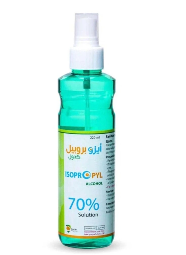 دله فارما محلول كحول الأيزوبروبيل 70% 220 مل  - Image 2