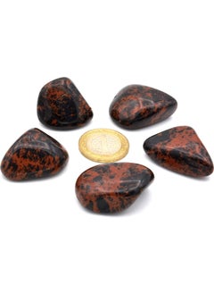 Murty99 Genuine Drum Natural Mahogany Obsidian Rock Piece 1st quality  - Image 3