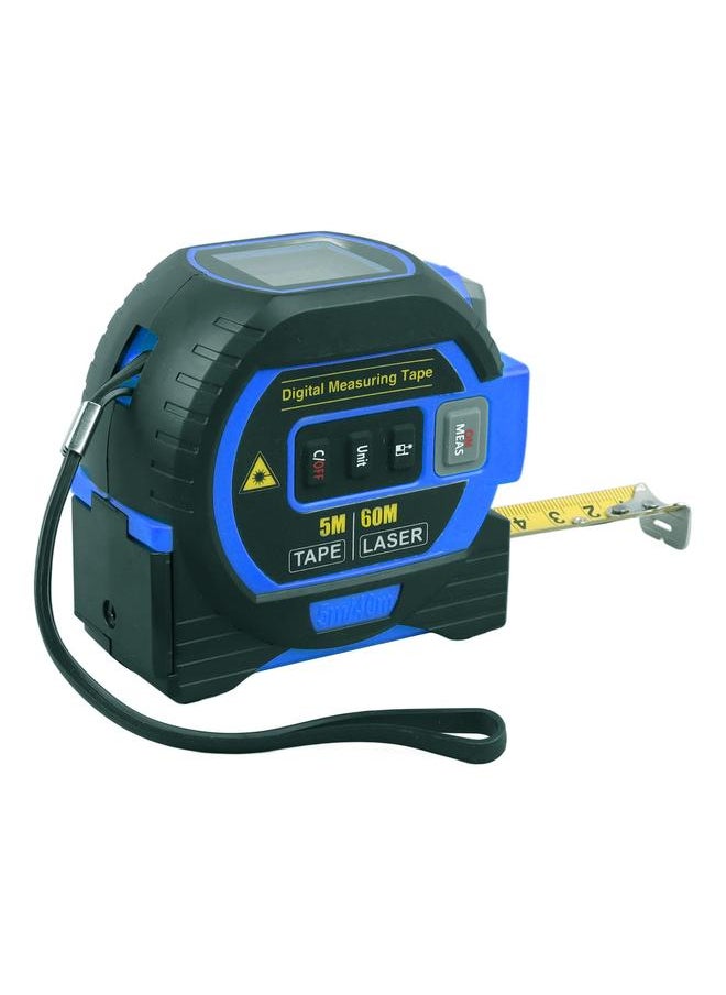 Thoraya - 3 In 1 Digital Tape Measure Blue High Elasticity Accurate Auto Lock Digital Distance Tape for Bearing Testing 60m/196.9ft - Image 1