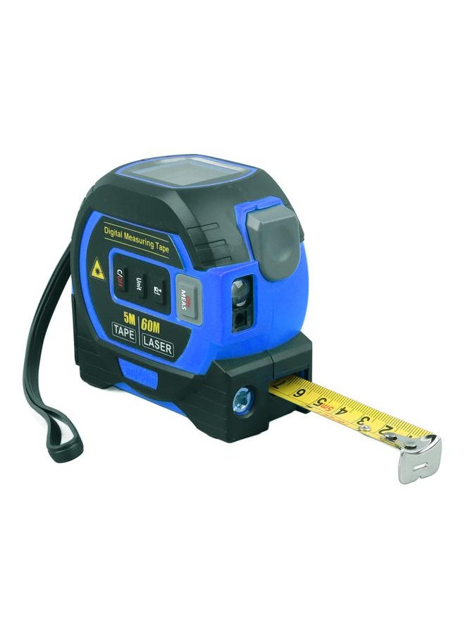 Thoraya - 3 In 1 Digital Tape Measure Blue High Elasticity Accurate Auto Lock Digital Distance Tape for Bearing Testing 60m/196.9ft - Image 1