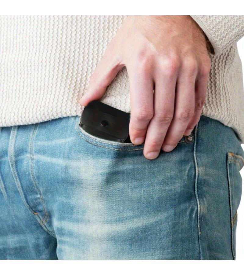1pc Grey Portable Fireproof Odorless Compact Plastic Ashtray Pouch with Secure Lid No Electricity Needed for Travel Camping Outdoor Use Durable Easy Clean Design Outside - Image 3