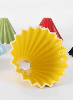 EqiEch V60 Ceramic Coffee Dripper Origami Style Cone Coffee Filter Reusable Pour Over  Coffee Dripper for Home Office Restaurants 1 To 4 Cups  - Image 4
