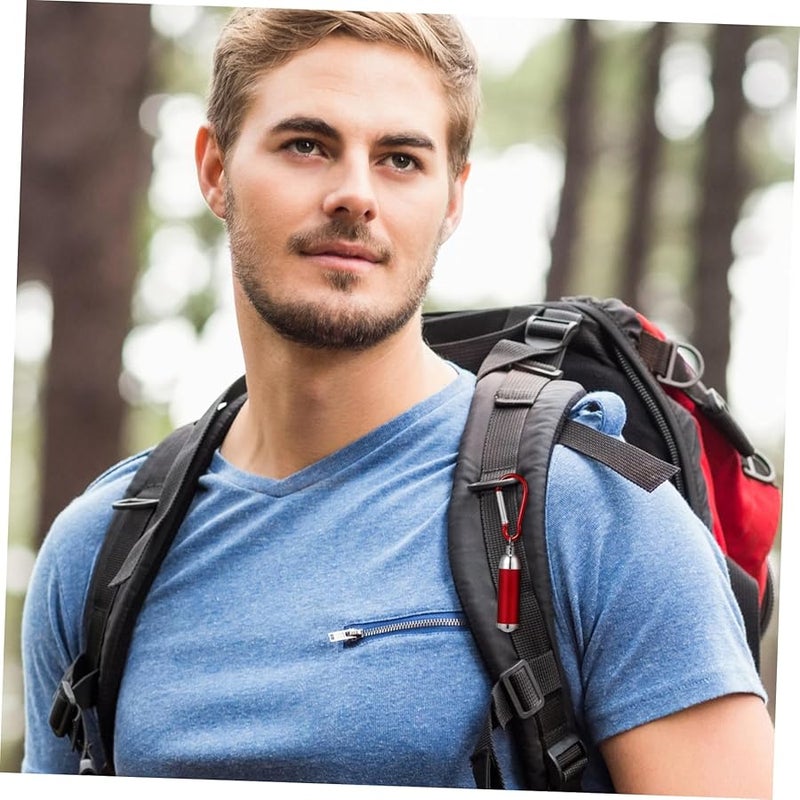 12Pcs Mini LED Keychain Flashlight Aluminum Alloy Torch For Camping Outdoor Home Bag - Image 5