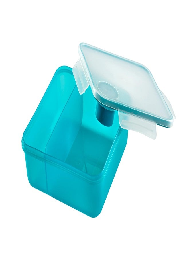 All Time BPA Free Plastic Lunch Box with Dip Container | Microwave Safe | Food Grade Safe | Leakprooof | Airtight Lunch Box for Kids, Office, Men, Women (1450 Ml) - Image 1
