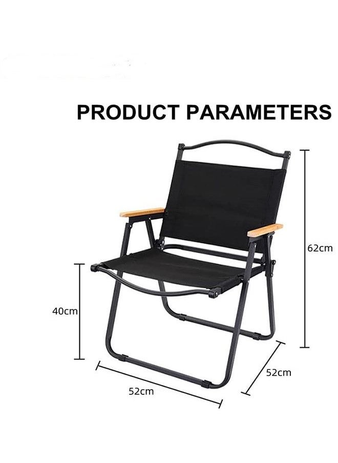 JCB CHIC 2pcs Outdoor Comfort Pro Rocker Camping Chair Portable Folding Chair，Heavy Duty,Oversized Portable Folding Chair  for Beach, Fishing,Trip,Picnic,Lawn,Concert Outdoor Foldable Camp Chairs  - Image 2