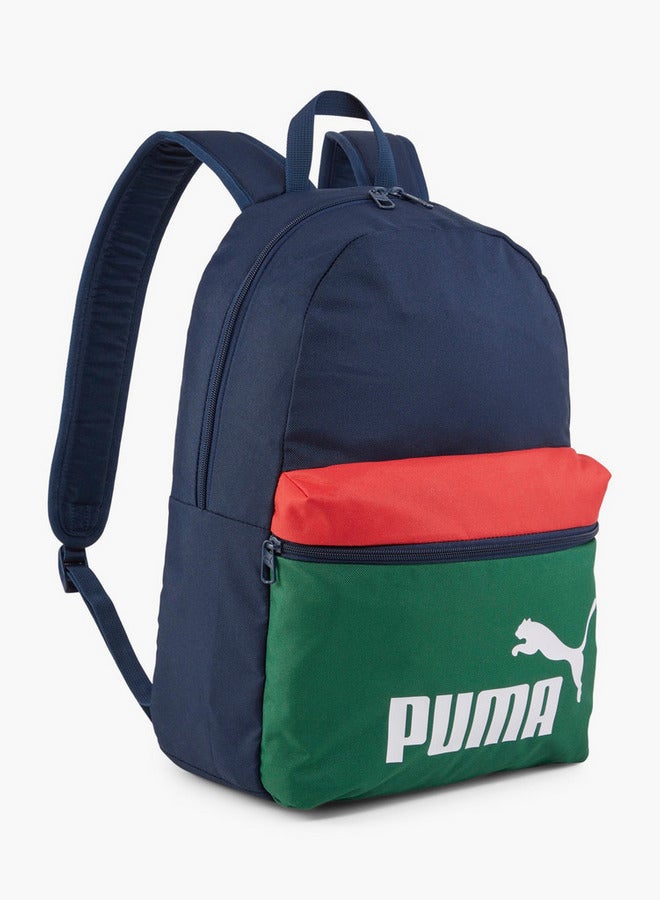 PUMA Colourblock School Backpack With Adjustable Straps And Zip Closure - Image 1