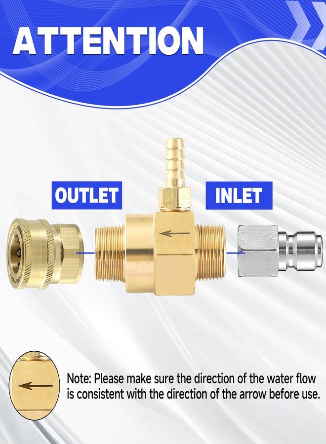 JOEJET Downstream Injector for Pressure Washer, Fixed Chemical Injector Kit with 3/8 Inch Quick Connect, 2-3 GPM - Image 5