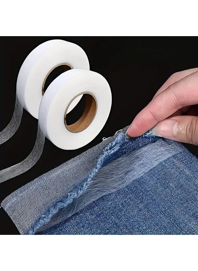 شريط لاصق غير منسوج مزدوج الجوانب بعرض 0.59 بوصة للخياطة والكوي على الحواف - Image 1