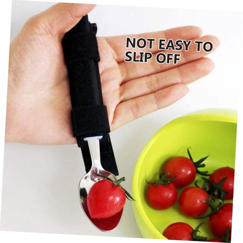 2 Pcs Universal Utensil Cuff Hand Strap For Elderly Disabled Slip Resistant Cutlery Aid Easy Handling With Utensil Loop Design Dining Support For Home Kitchen - Image 4