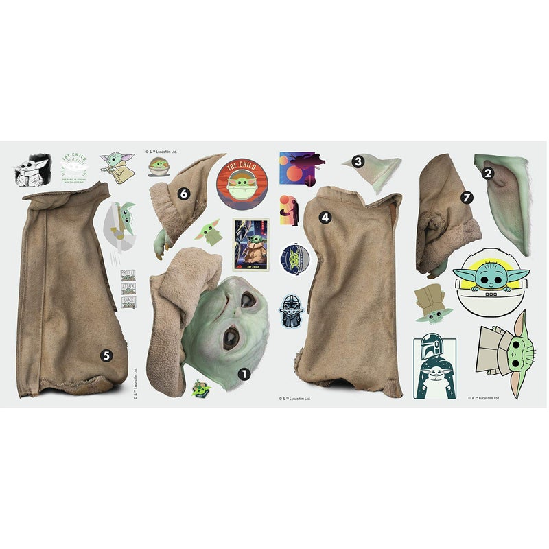 RoomMates Star Wars: The Mandalorian Grogu Peel and Stick Wall Decals by RoomMates, RMK4477SCS - Image 3