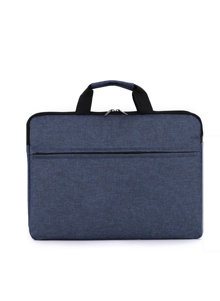Strapless Laptop Sleeve,15.6 Inch Water Resistant Durable Computer Carrying Case,15.6 inch for HP, Dell, Acer Aspire, Asus Notebook, Laptop Protective Case with Pocket,Handle（Blue）  - Image 1