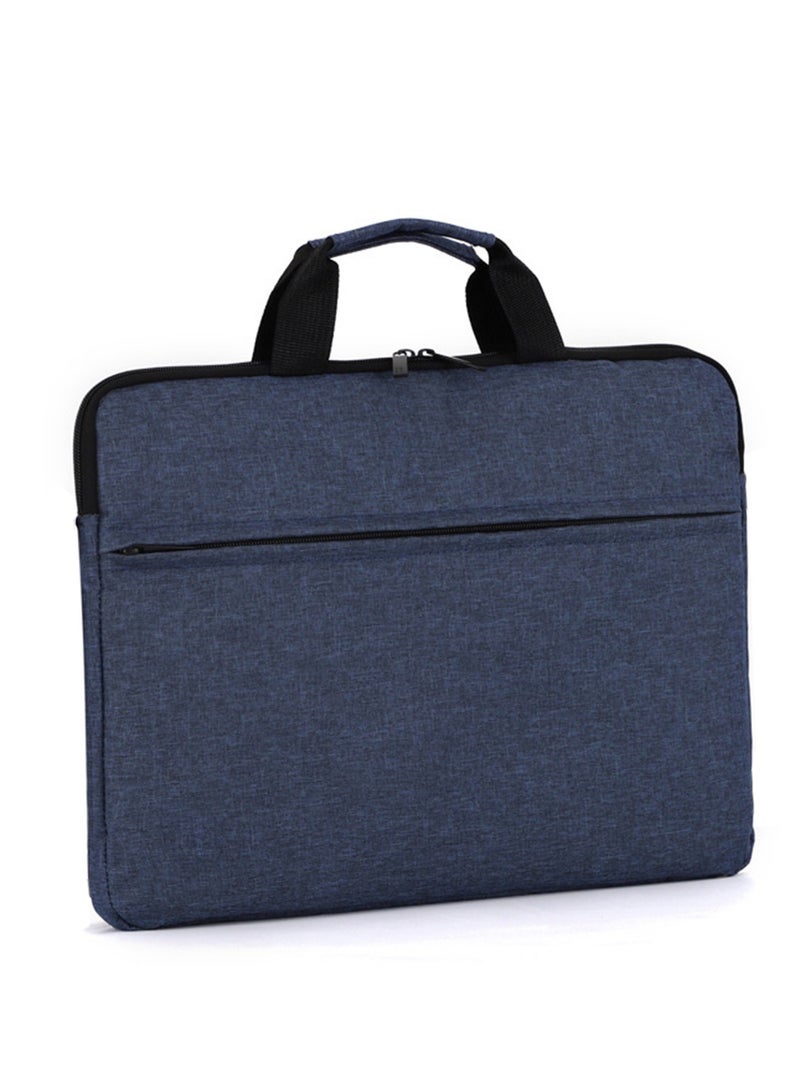 Strapless Laptop Sleeve,15.6 Inch Water Resistant Durable Computer Carrying Case,15.6 inch for HP, Dell, Acer Aspire, Asus Notebook, Laptop Protective Case with Pocket,Handle（Blue）  - Image 2