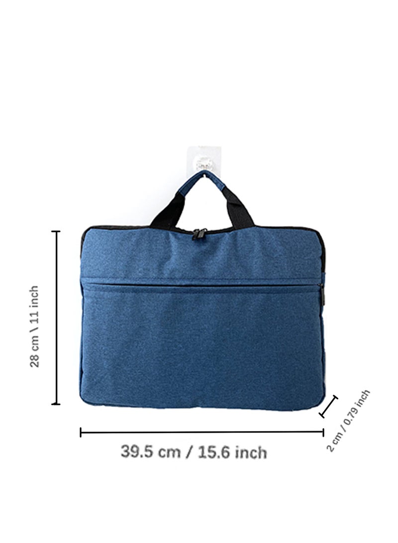 Strapless Laptop Sleeve,15.6 Inch Water Resistant Durable Computer Carrying Case,15.6 inch for HP, Dell, Acer Aspire, Asus Notebook, Laptop Protective Case with Pocket,Handle（Blue） - Image 5